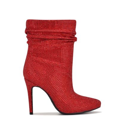 Booties Nine West Dazzle Dress Mujer Rojas | 5497FIHBV