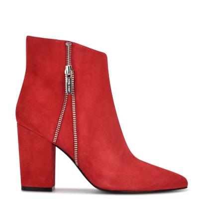 Booties Nine West Glorya Heeled Mujer Rojas | 3459GKJTR