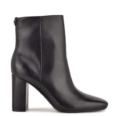 Booties Nine West Sardo 9x9 Heeled Mujer Negras | 7649LNOEB