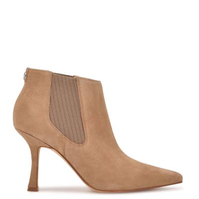 Booties Nine West Sofia Dress Mujer Marrones | 5032GFMXY