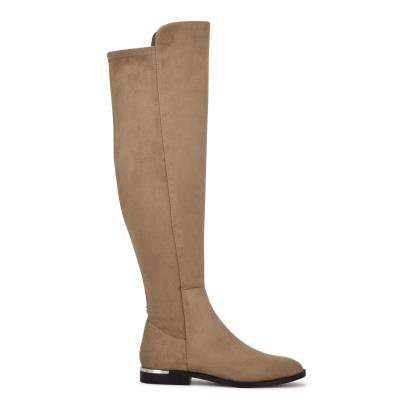 Botas Nine West Allair Wide Calf Over the Knee Mujer Marrones | 5231WEUYK