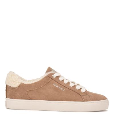 Casual Sneakers Nine West Bribe Mujer Beige Claro | 3526RWQUF