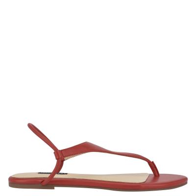 Flat Sandals Nine West Braydin Stretch Mujer Rojas | 9764VTYMI