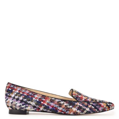 Flats Nine West Abay Smoking Mujer Azules Multicolor | 0671CDNTK