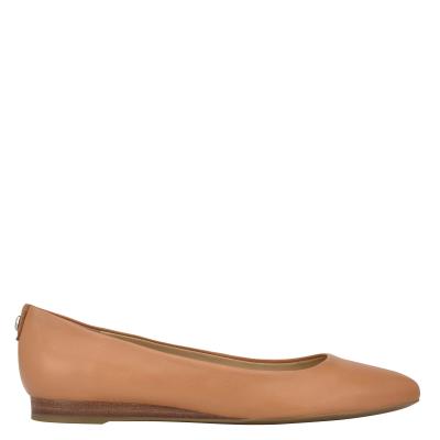 Flats Nine West Ferdi 9x9 Pointy Toe Mujer Beige | 5048QPCKM