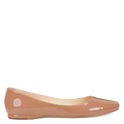 Flats Nine West Speakup Almond Toe Mujer Beige | 7430DRCAO