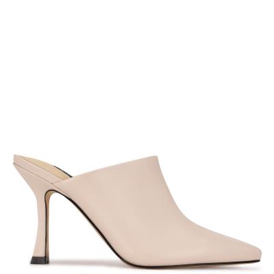 Mulas Nine West Ciao Heel Mujer Creme | 0295ADMJL