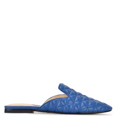 Mulas Nine West Diamond Flat Mujer Azules | 3590GAZWJ