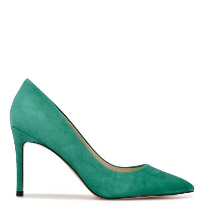 Zapatos De Salon Nine West Ezra Pointy Toe Mujer Verde | 3745OVBLG