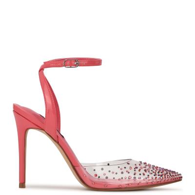 Zapatos De Salon Nine West Foreva Ankle Strap Dress Mujer Rosas Coral | 8231PYQNL