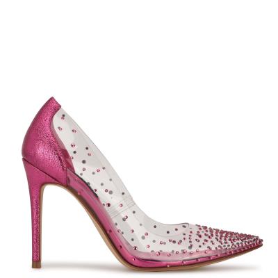 Zapatos De Salon Nine West Franca Dress Mujer Rosas | 6128DEJNS