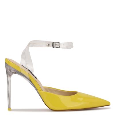 Zapatos De Salon Nine West Sparkea Ankle Strap Mujer Amarillo | 8063GKCBV