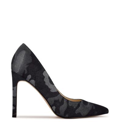 Zapatos De Salon Nine West Tatiana Pointy Toe Mujer Azules Camuflaje | 1623QBWMJ